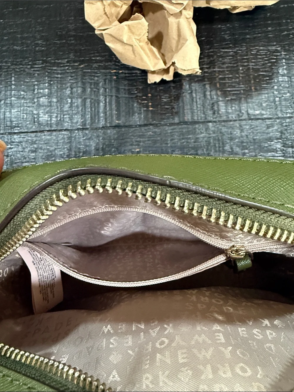 kate spade Olive Green Crossbody Camera Bag